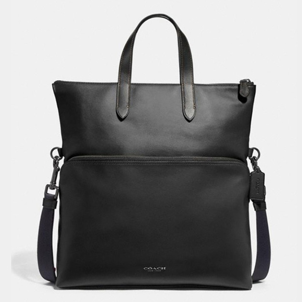 Coach Crossbody New New Men Foldover 2 Ways Busine - Picture 1 of 8